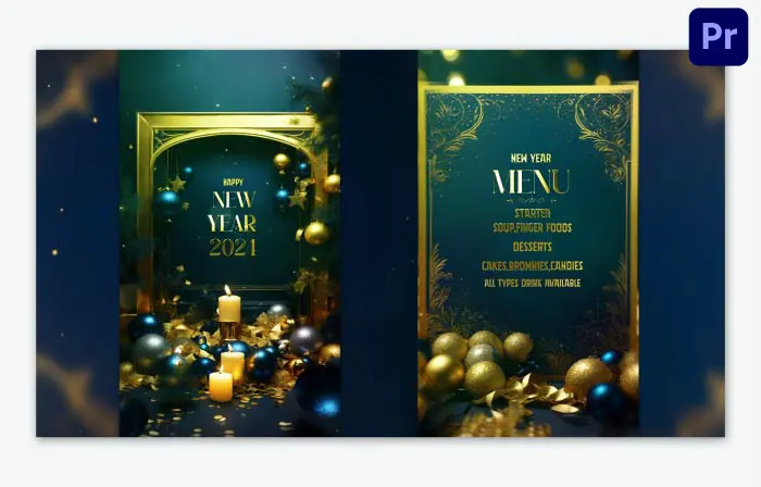 Elegant New Year Party Invitation 3D Instagram Story